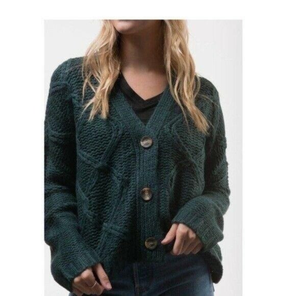 Rag Supply Oversized Loose Cable Knit Cardigan - Picture 2 of 7